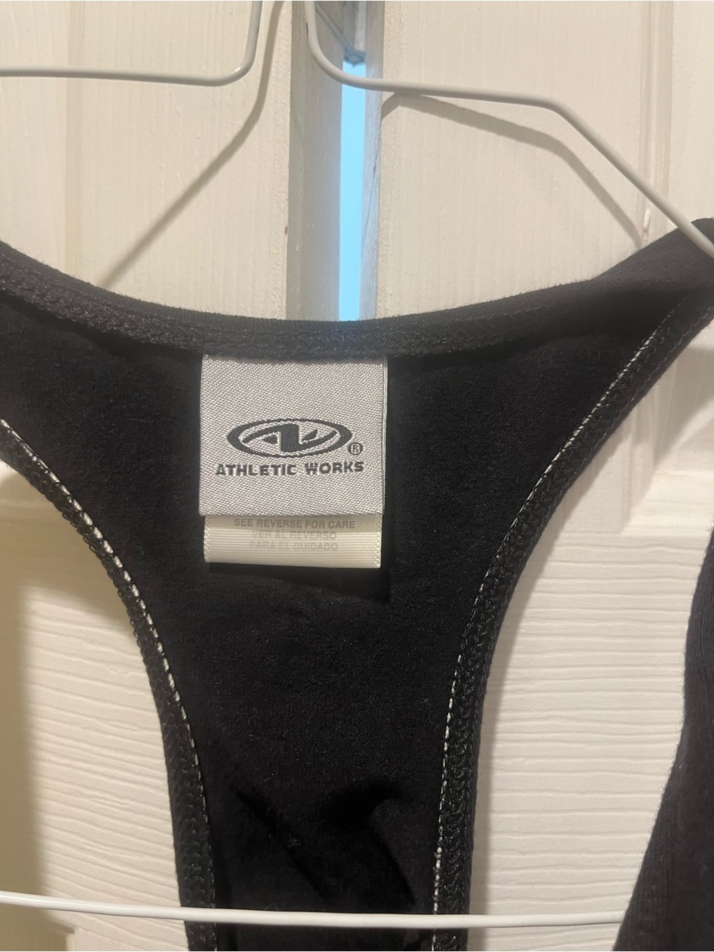 Athletic Works Black Racerback Sports Tank